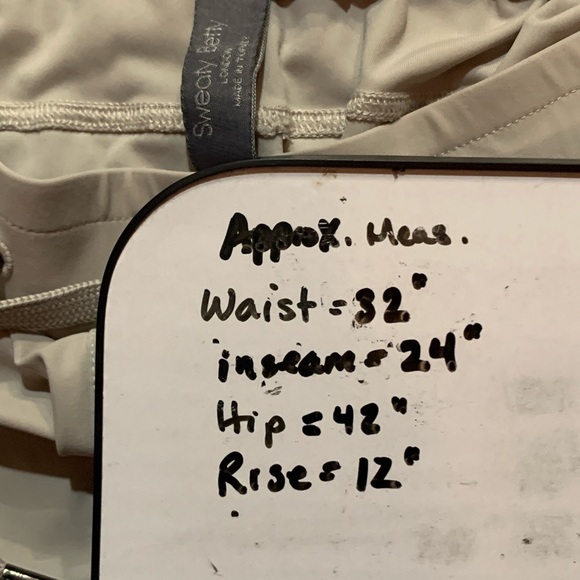 Anthropologie Sweaty Betty Pants Women 10 Tan Explorer Trouser 25" High Rise - Picture 6 of 6